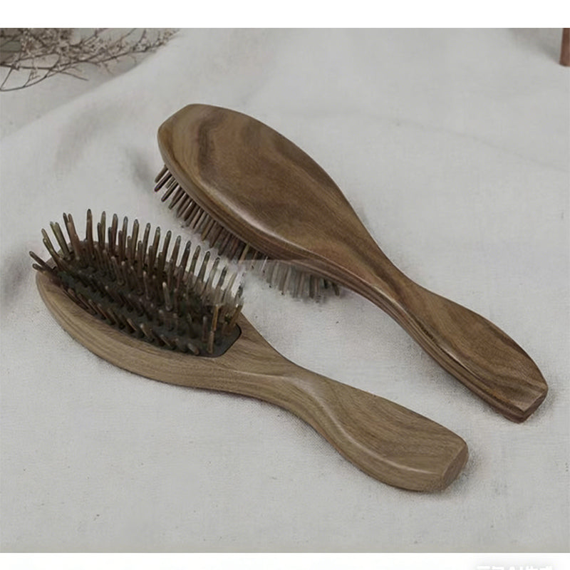 Natural sandalwood scalp massage comb