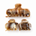 Marble hair claw clip set, 3 piece
