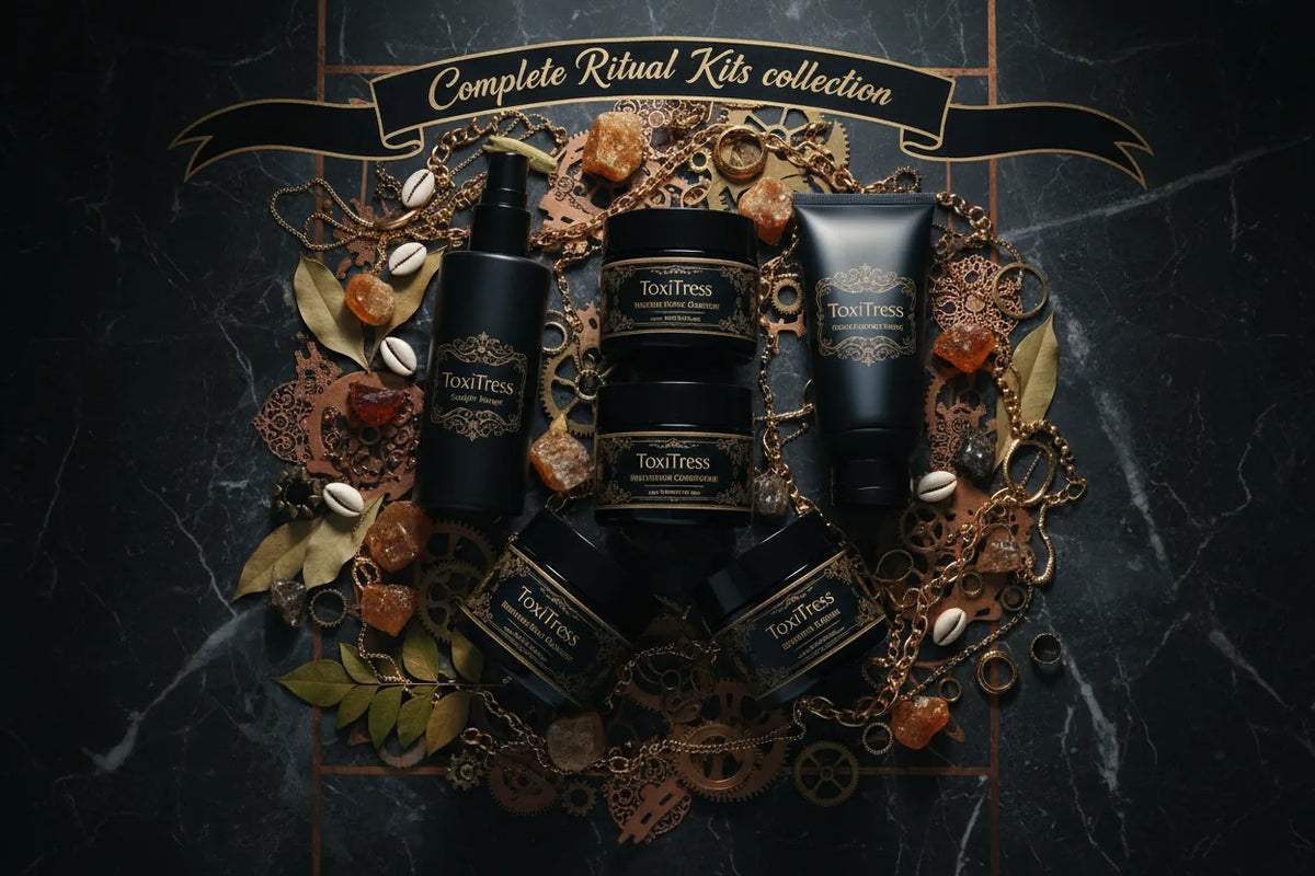 ToxiTress™ Complete Install Ritual bundle — full 4-step scalp care system before every install