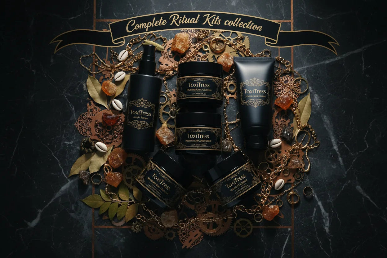 ToxiTress™ Complete Install Ritual bundle — full 4-step scalp care system before every install