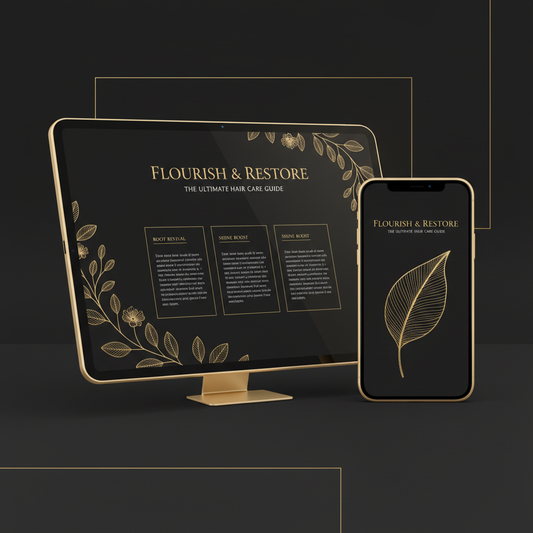 Flourish and Restore digital guide displayed on tablet and smartphone