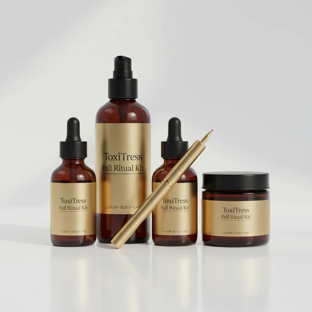 ToxiTress™ Scalp Reset Ritual bundle — EXTRACT, RESTORE and PURIFY 3-step scalp detox and prep set